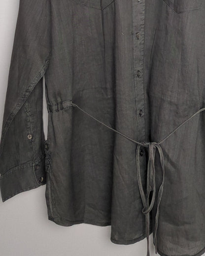 Gray Buttoned Tunic