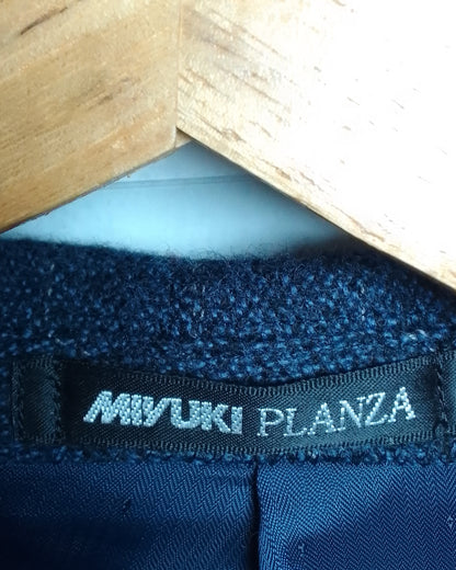 Miyuki Planza Blue Woolen Blazer