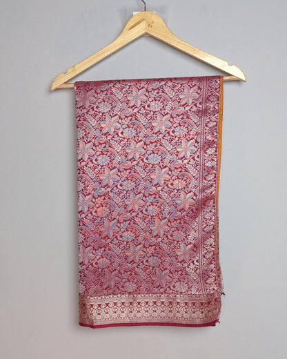 Wine Floral Saree