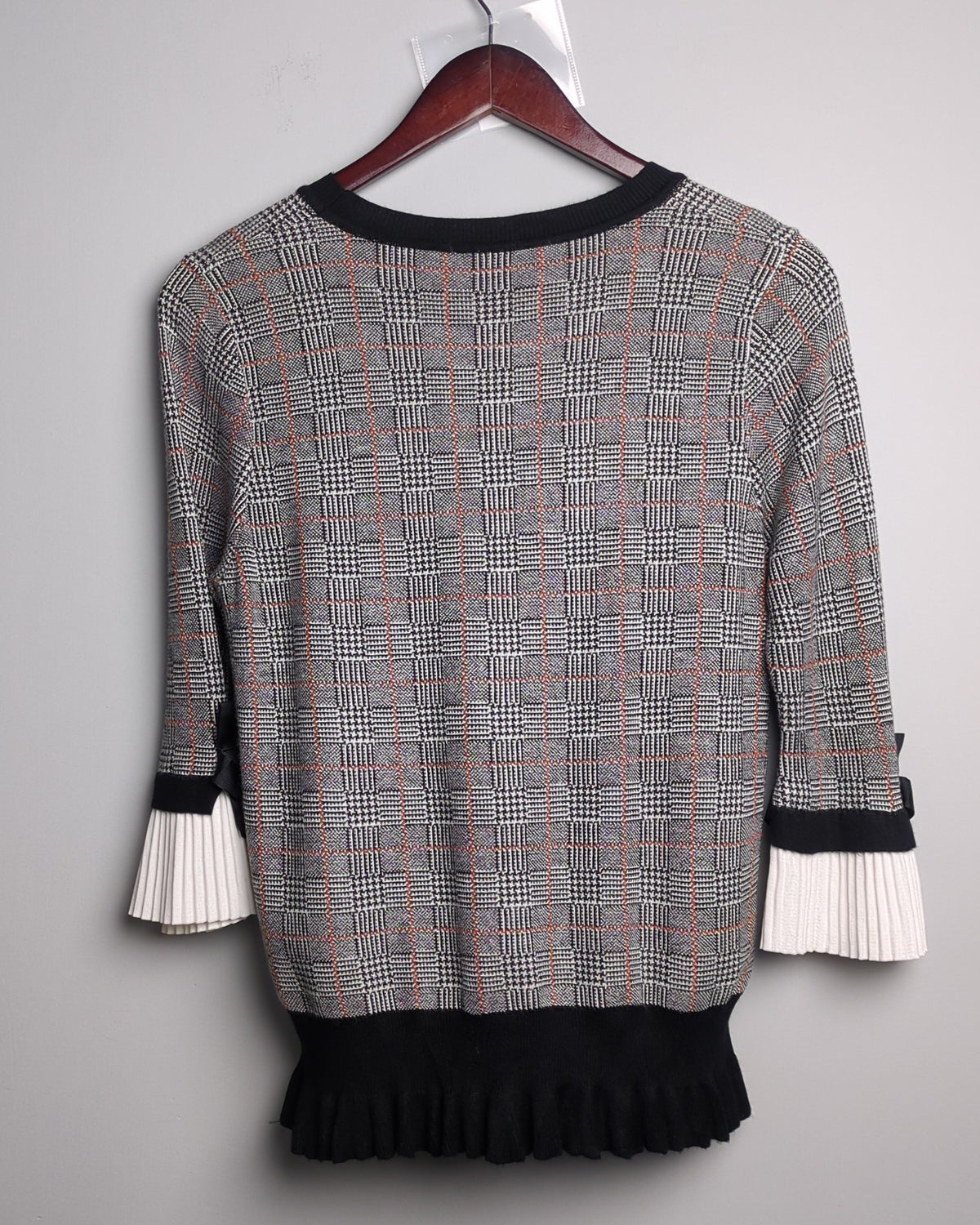 Gray Plaid Sweater