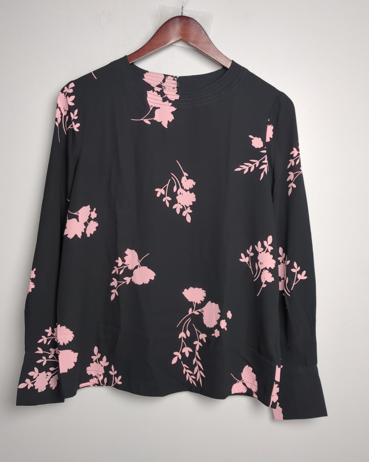 Marks And Spencer Black Floral Blouse