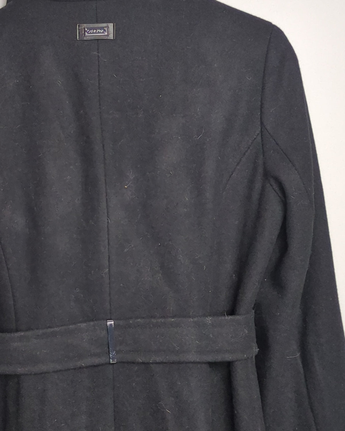 Calvin Klein Black Woolen Coat