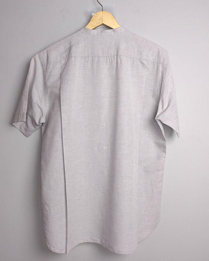 Uniqlo Gray Mandarin Shirt
