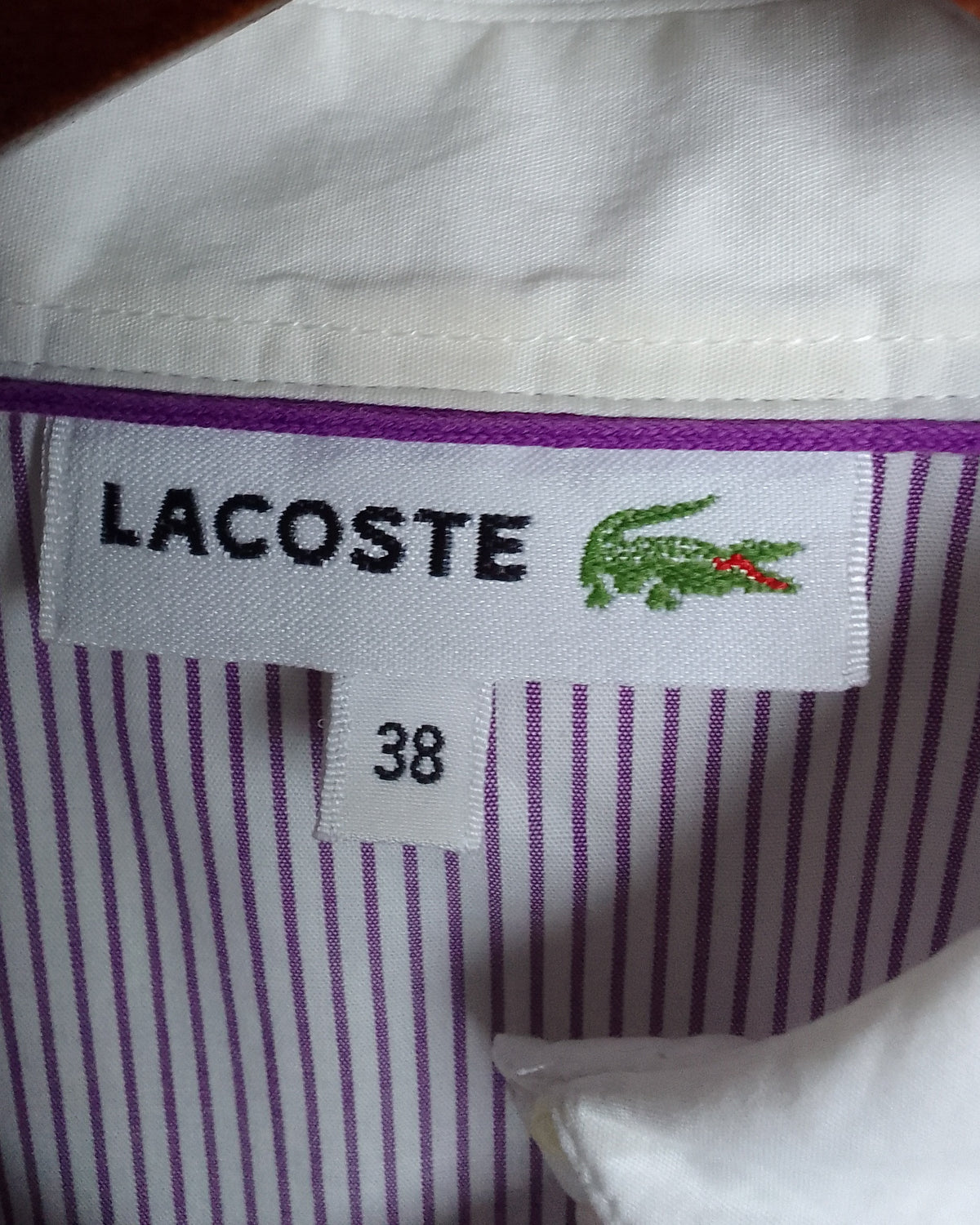 Lacoste White Button-Down Shirt