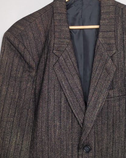 Brown Striped Blazer