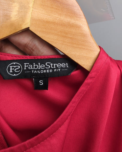 Fablestreet Red Casual Dress