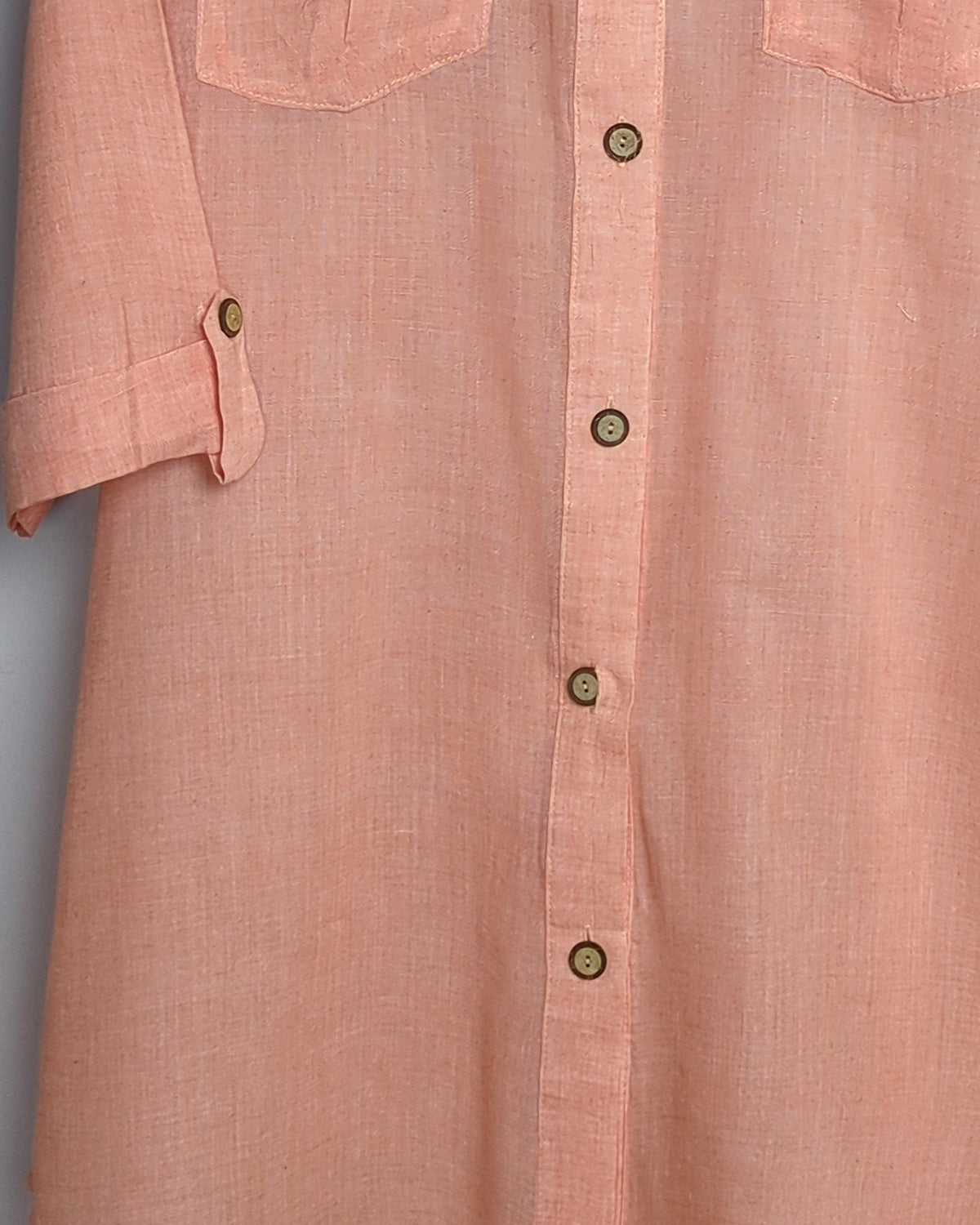 Dotti Orange Buttoned Tunic