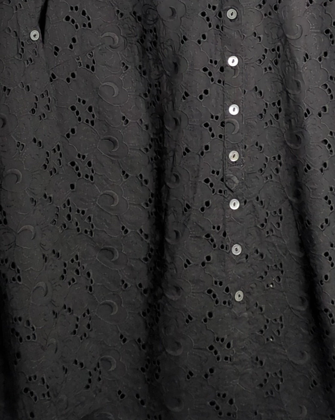 Itsu Black Eyelet Blouse