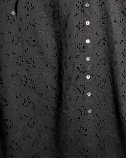 Itsu Black Eyelet Blouse