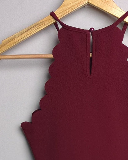 Shein Wine Halter Top