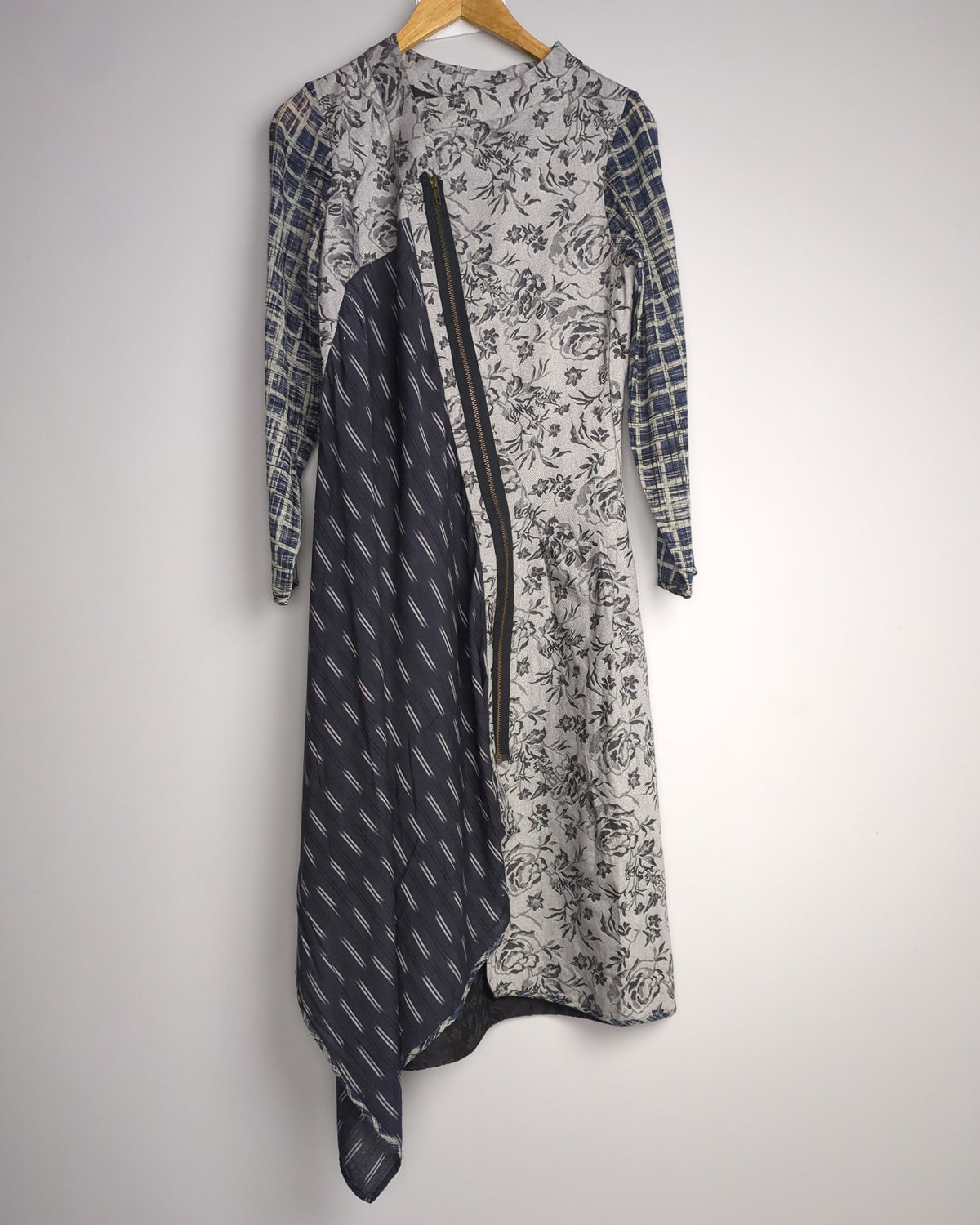 Gray Asymmetric Tunic