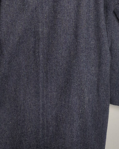 Blue Single-Breasted Coat