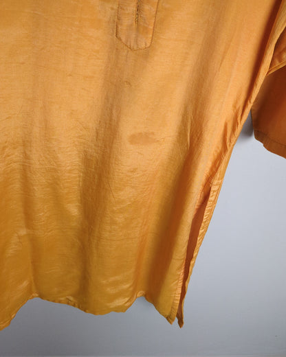 Fabindia Orange Silk Kurta