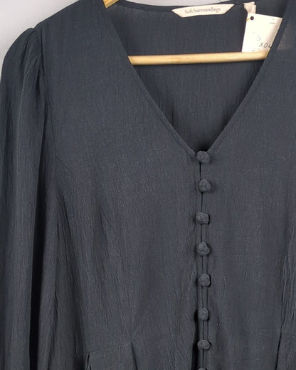 Black Buttoned Blouse