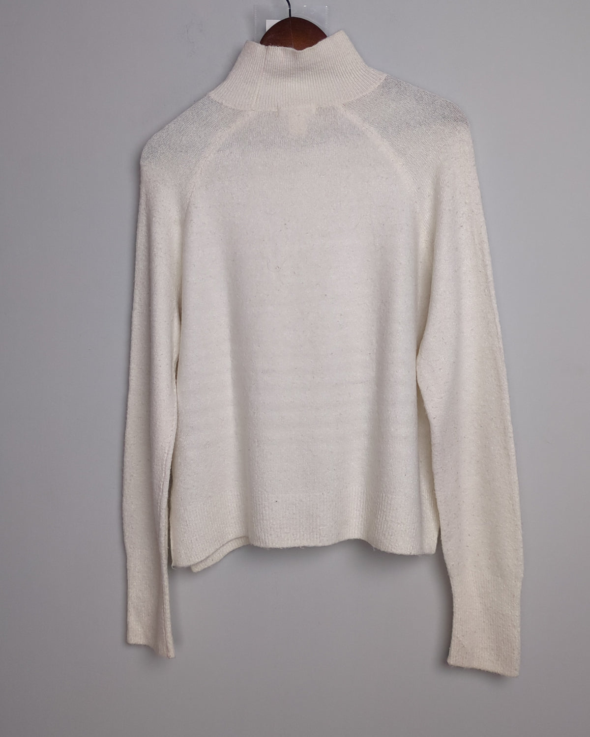 H&M White Mock Neck