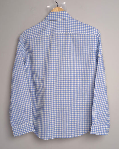 Jones New York Blue Gingham Shirt