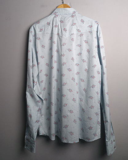 Hollister Blue Western Shirt