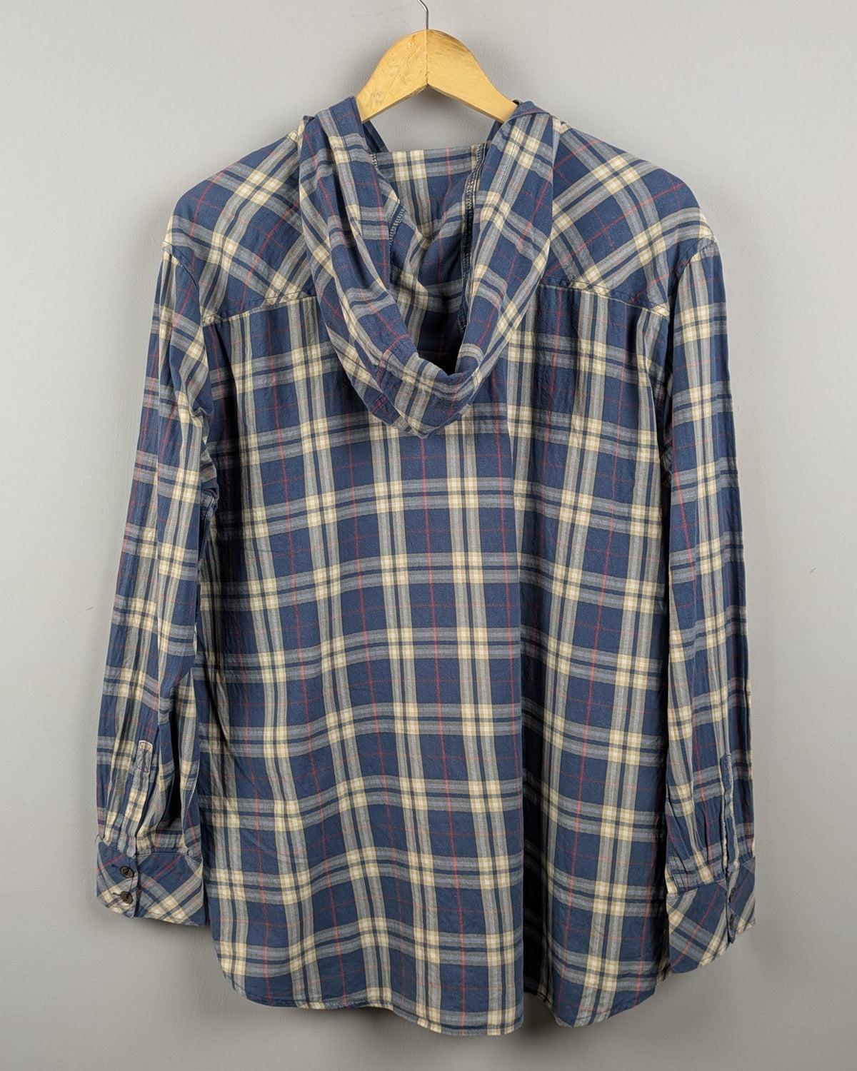 Blue Hooded Shirt