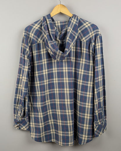 Blue Hooded Shirt