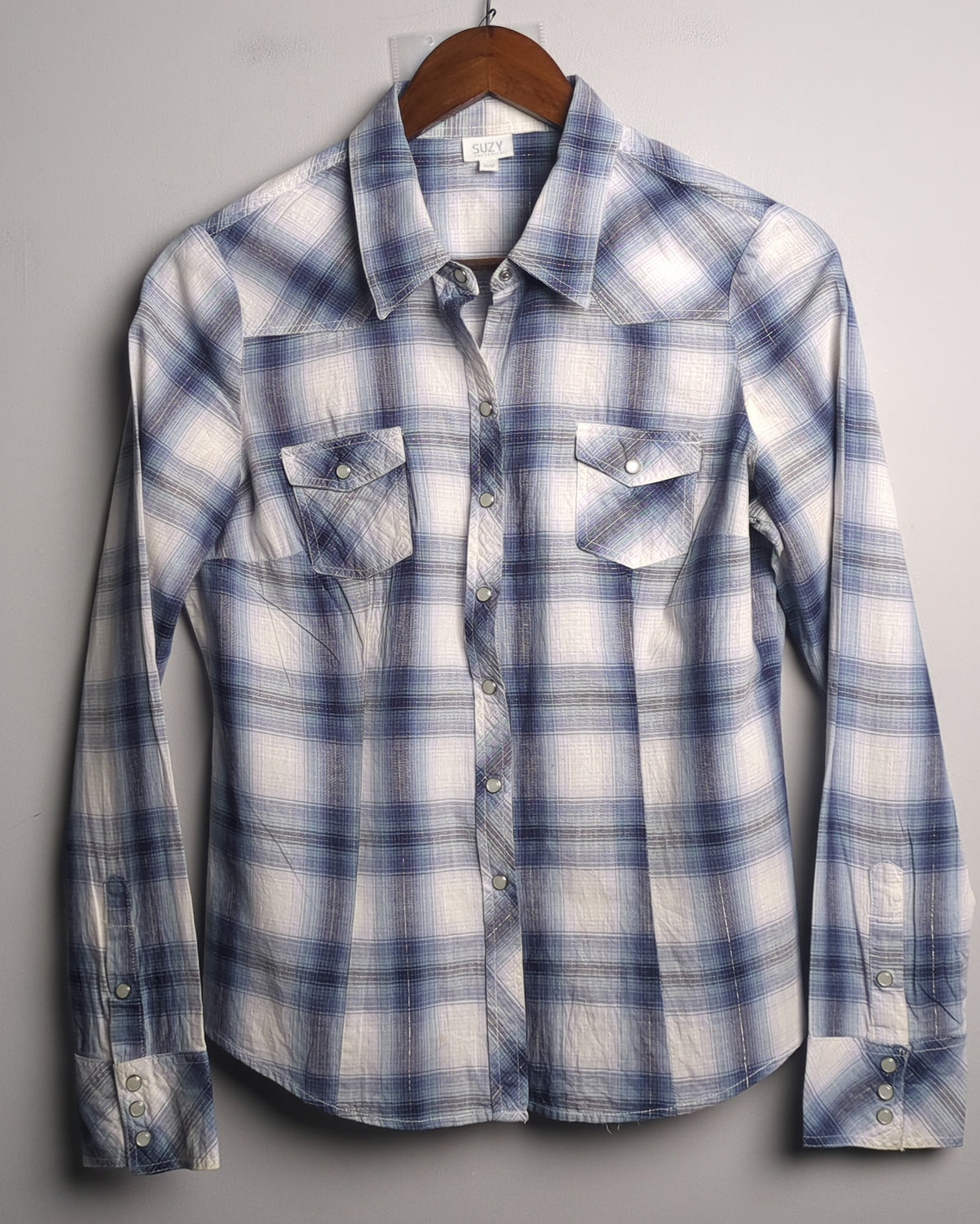 Suzy Blue Plaid Shirt