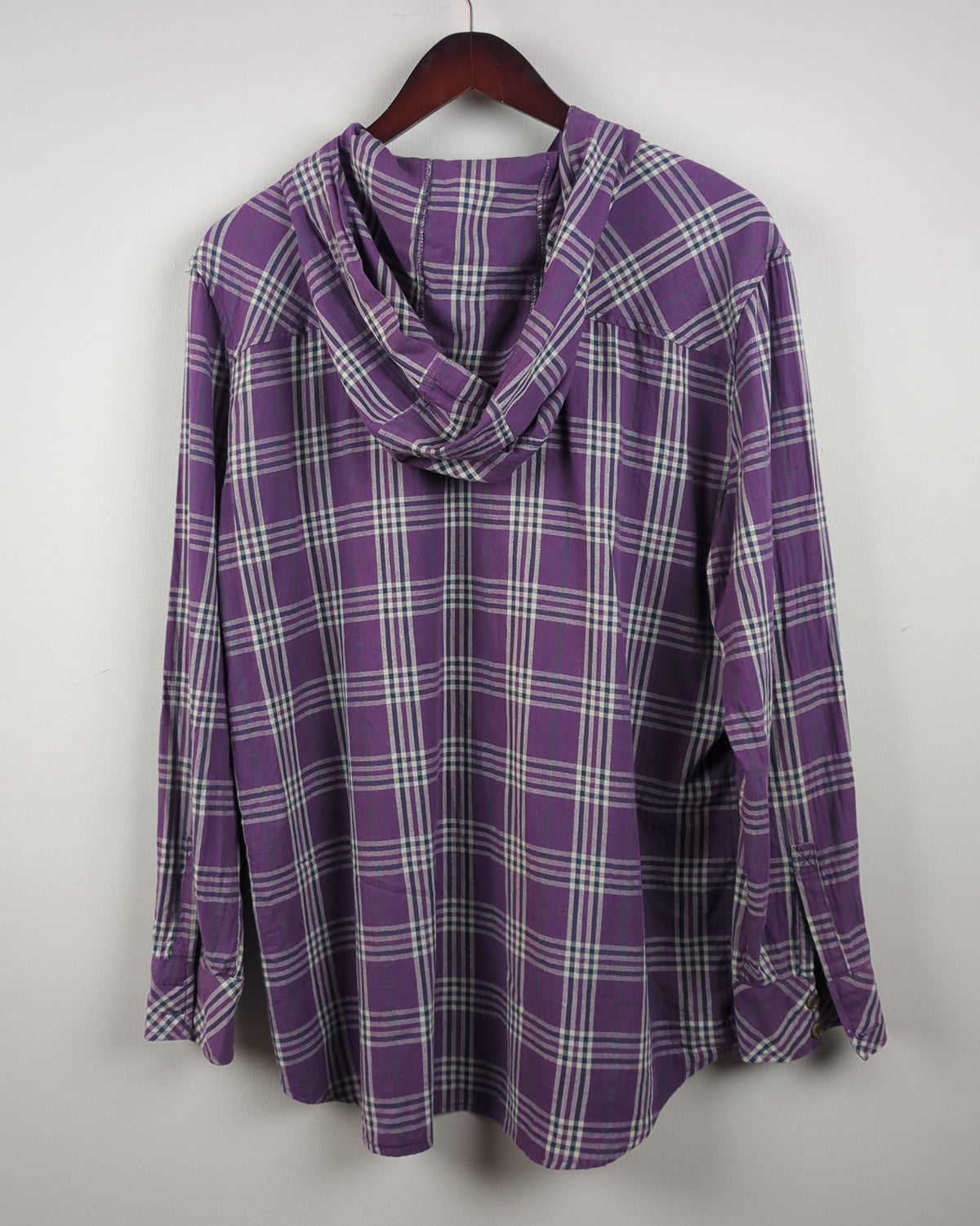 Purple Hooded Shirt