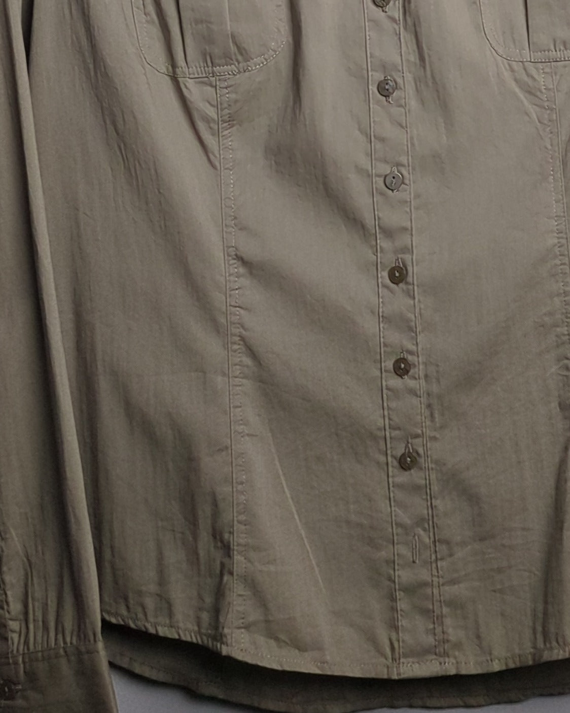 Phildar Beige Button-Down Shirt