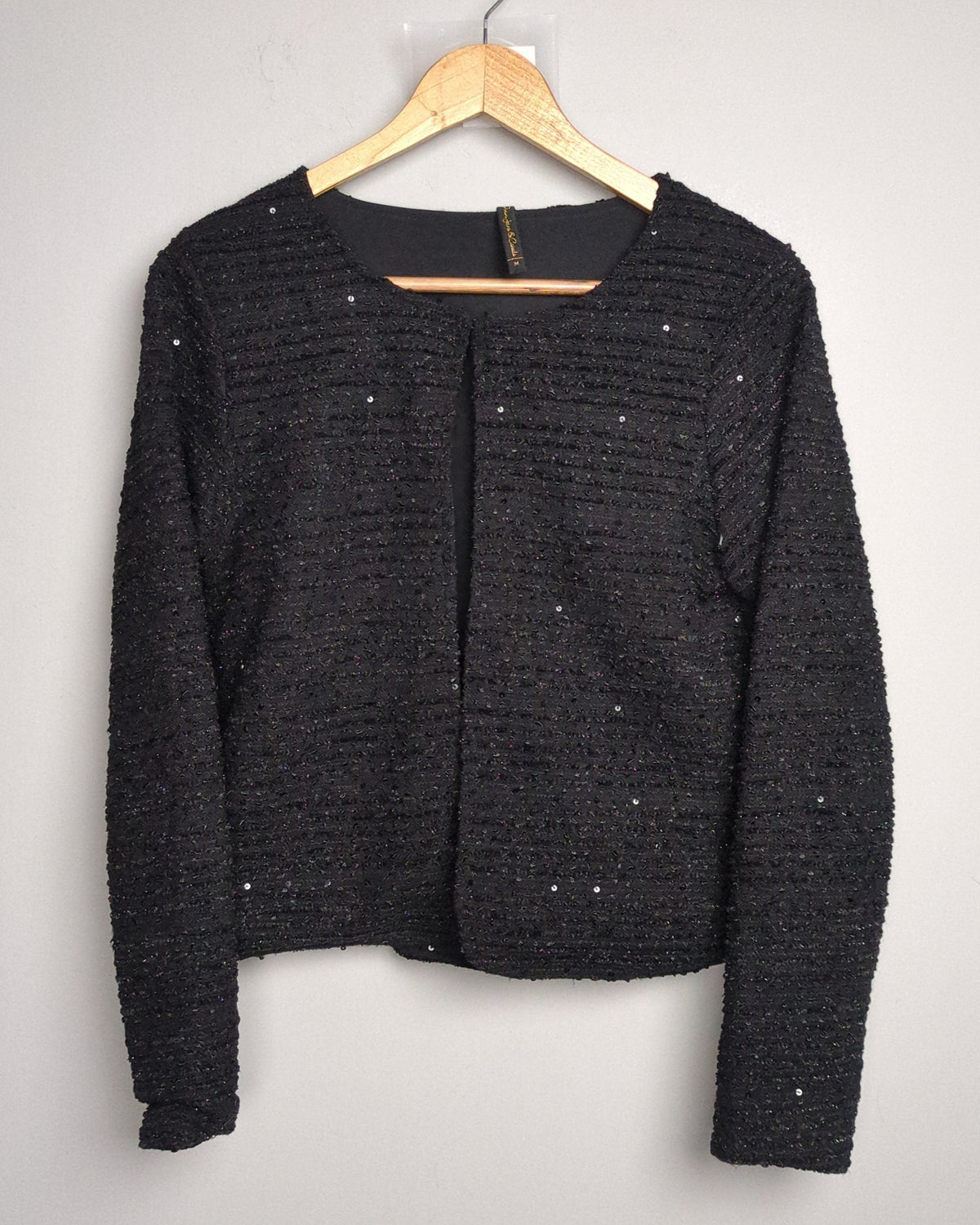 Denim Jeans & Co Black Sequined Jacket