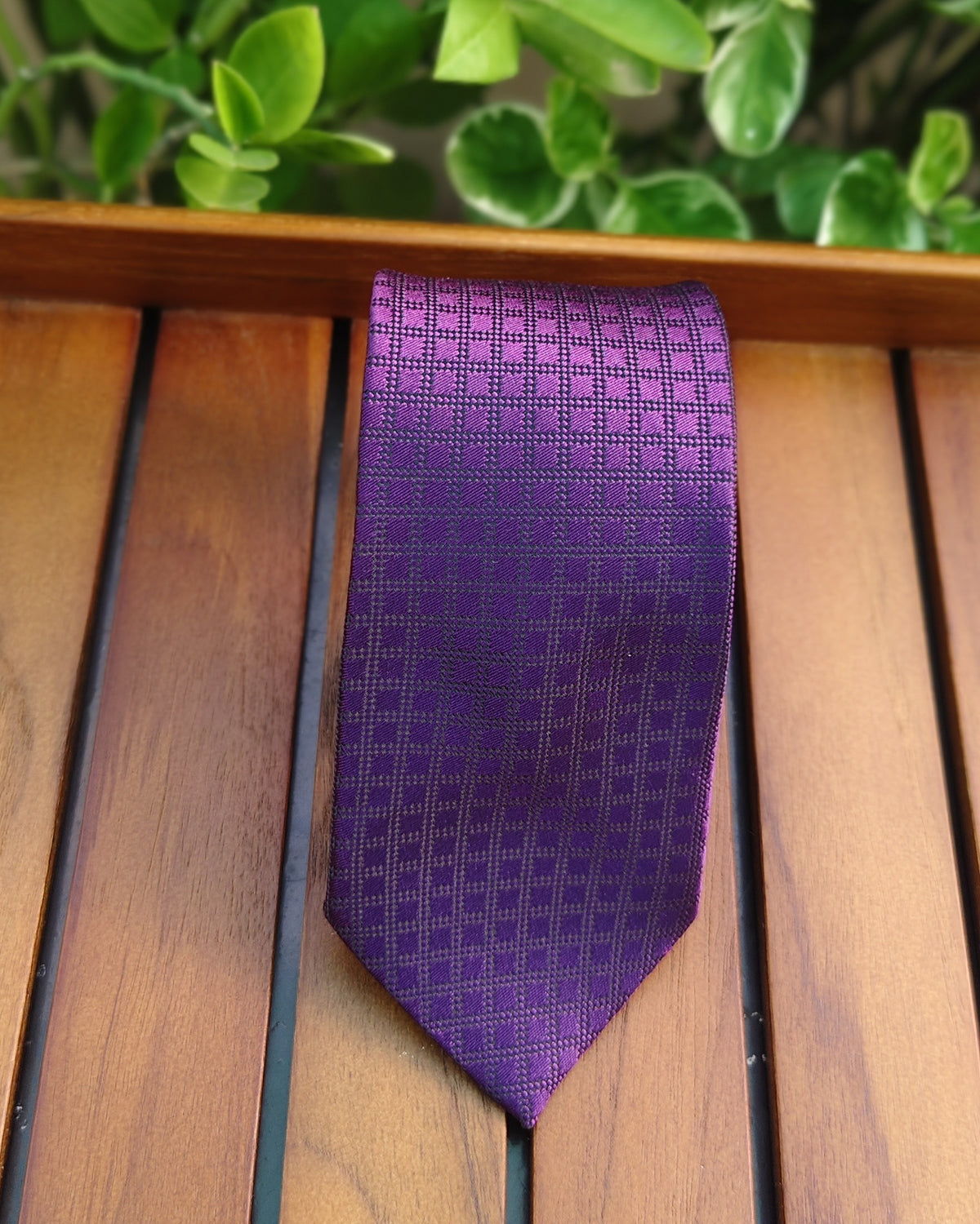 Peter England Purple Formal Necktie