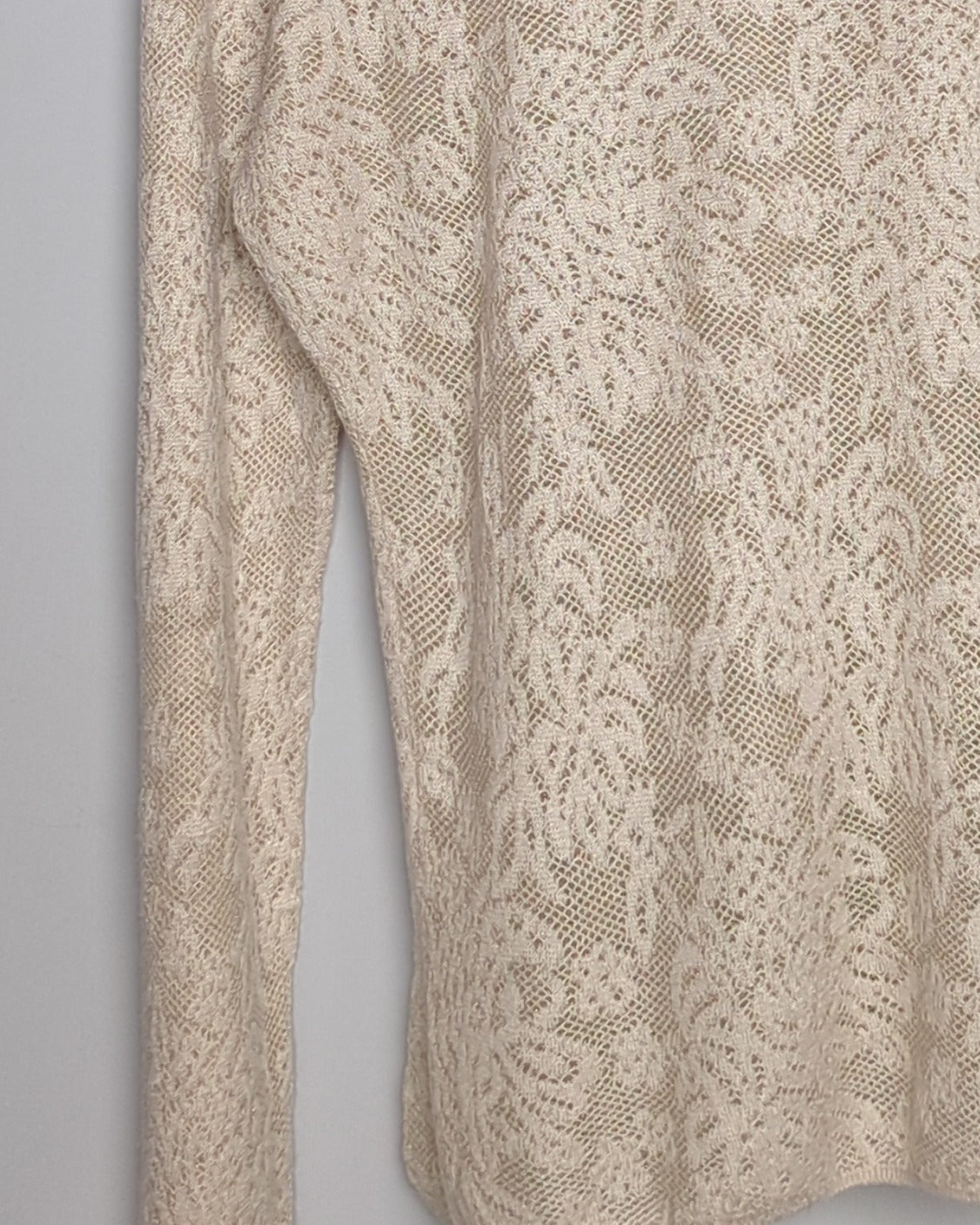 Beige Lace Top