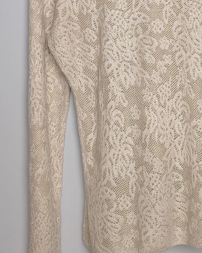 Beige Lace Top
