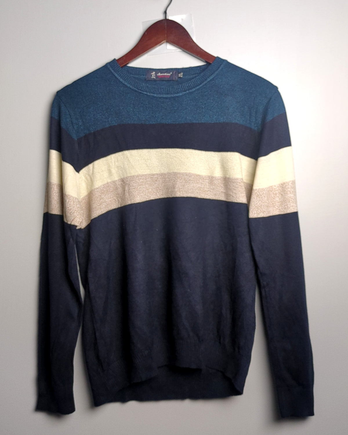 Auevtini Blue Striped Sweater