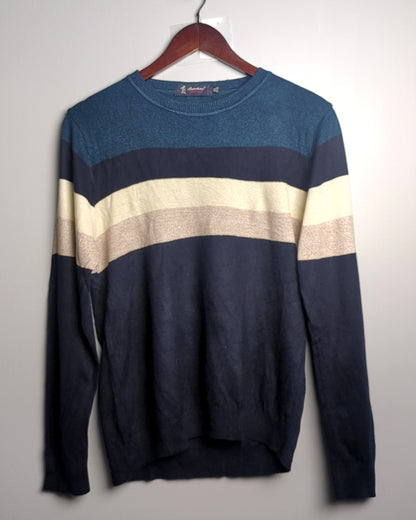 Auevtini Blue Striped Sweater