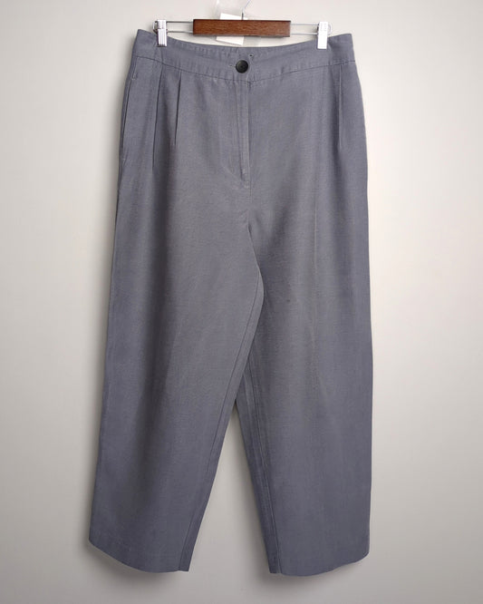 Zara Gray Pleated Trousers