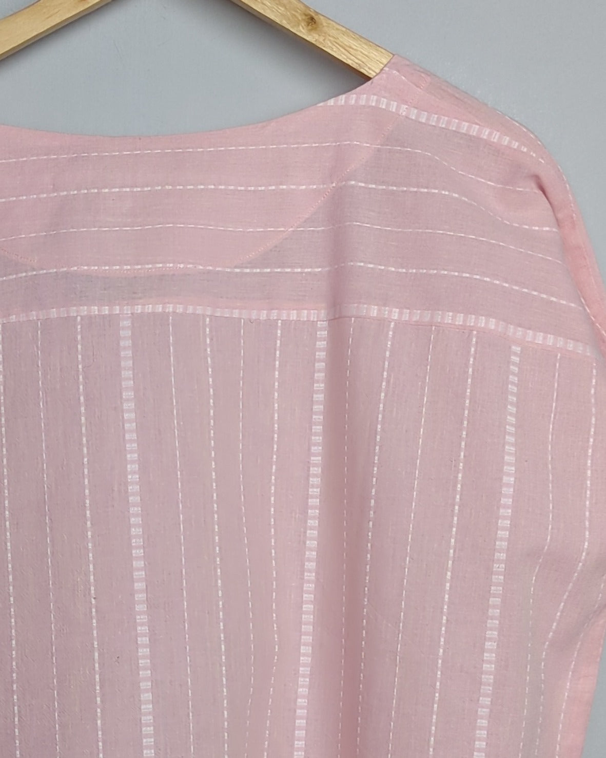 Miniature Auroville Pink Striped Top