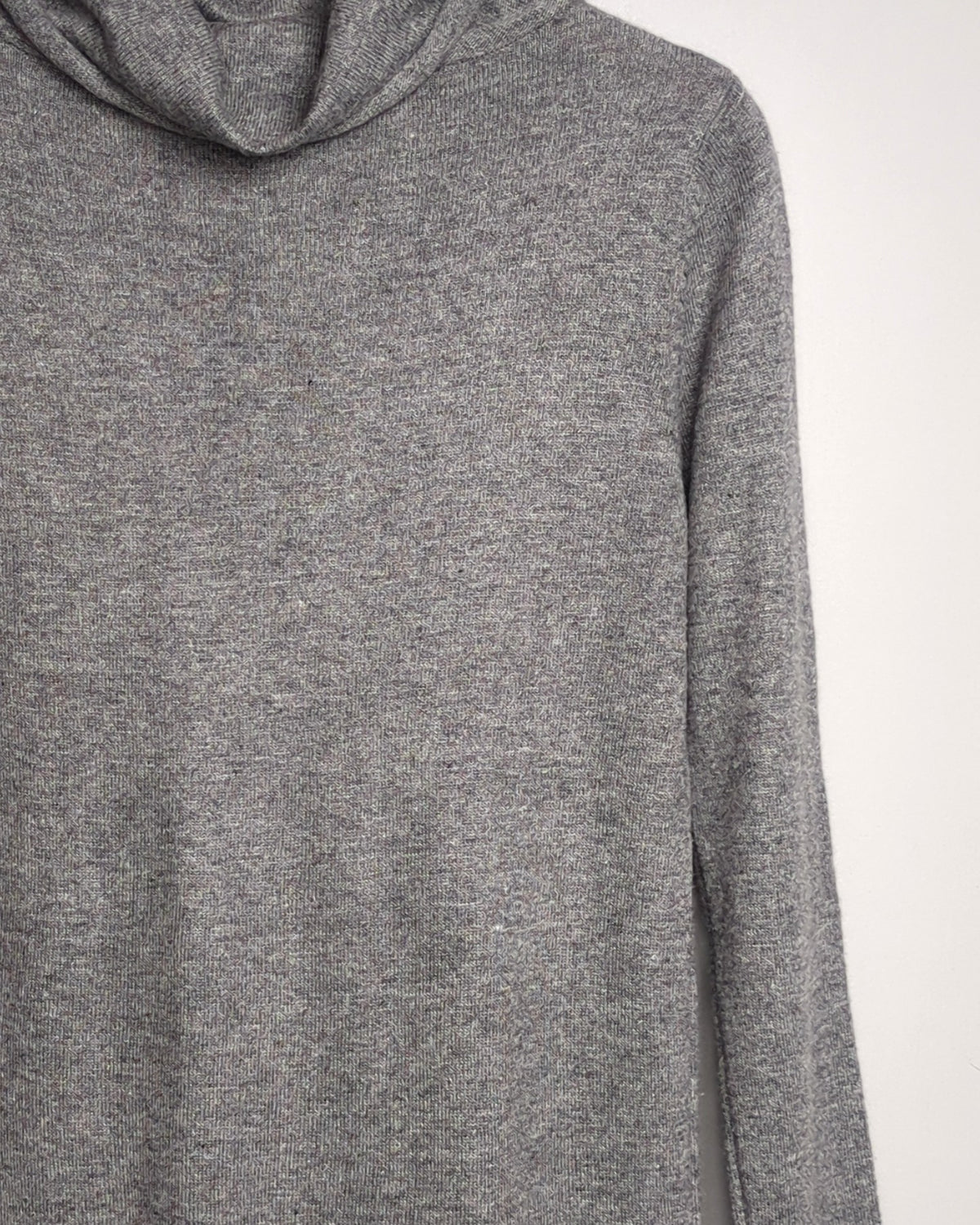 Grey Turtleneck Sweater