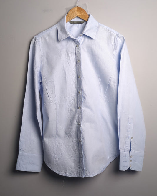 Zara Basic Blue Button-Down Shirt