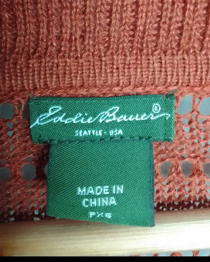 Eddie Bauer Wine Open Cardigan