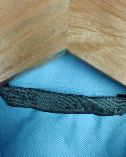 Zara Basic Blue Button-Down Shirt