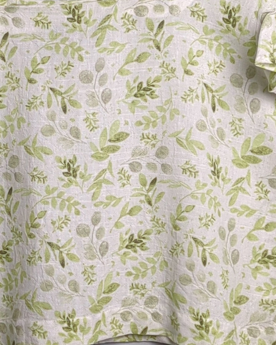 Fratini Green Floral Top