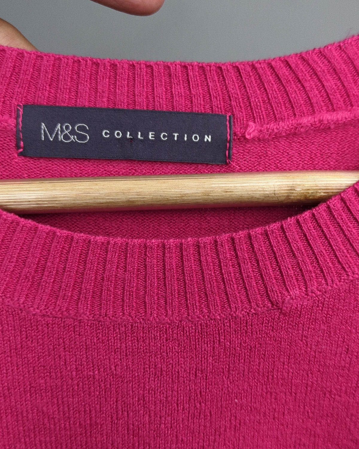 Marks And Spencer Pink Crewneck Sweater