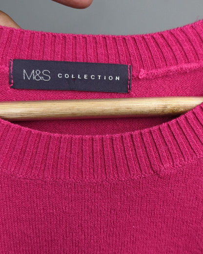 Marks And Spencer Pink Crewneck Sweater