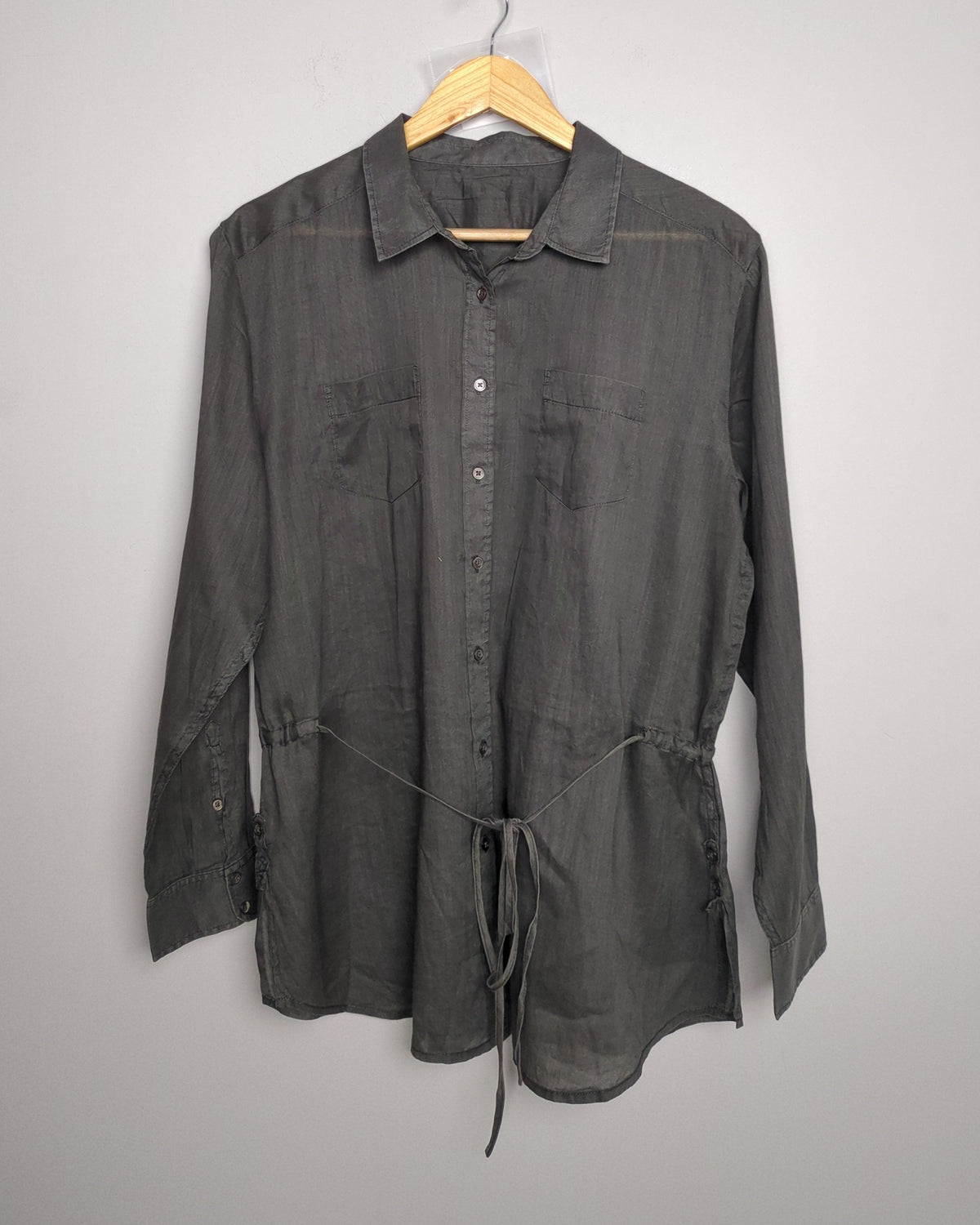 Gray Buttoned Tunic