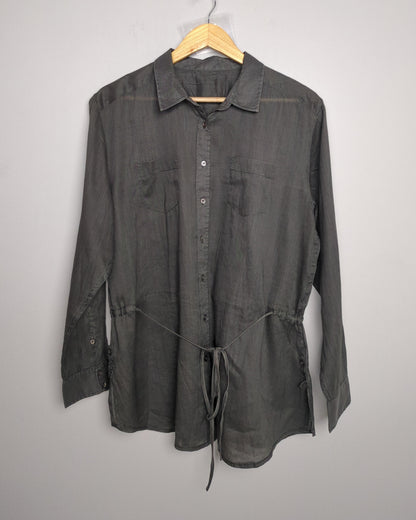 Gray Buttoned Tunic