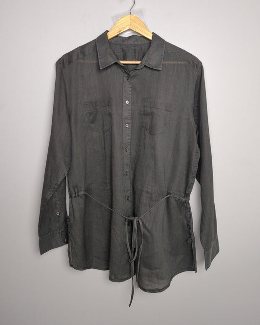 Gray Buttoned Tunic