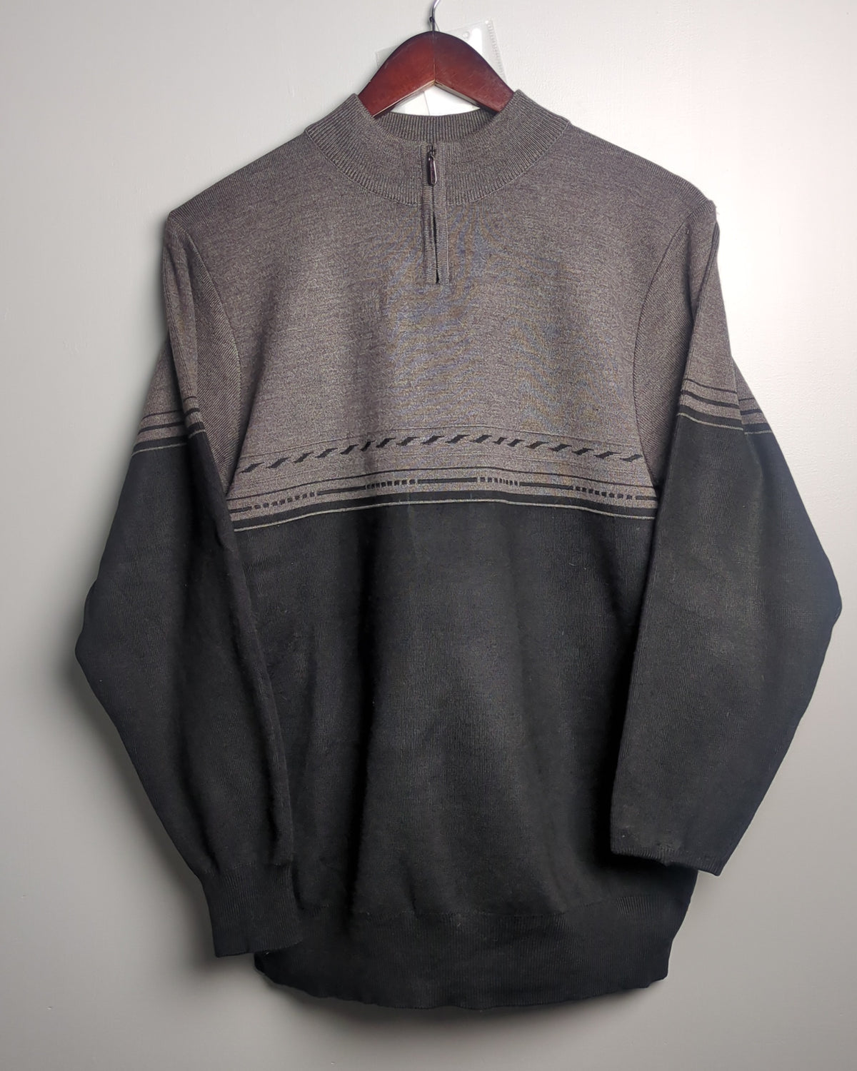 Gray Zip Sweater