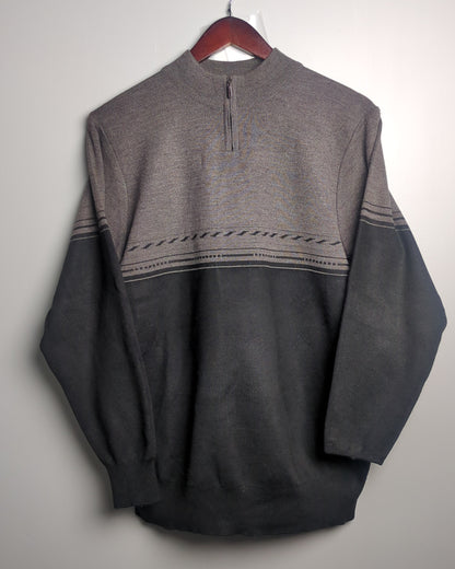 Gray Zip Sweater