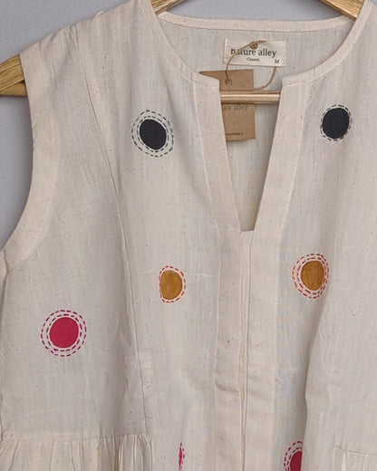 Nature Alley Beige Sleeveless Top