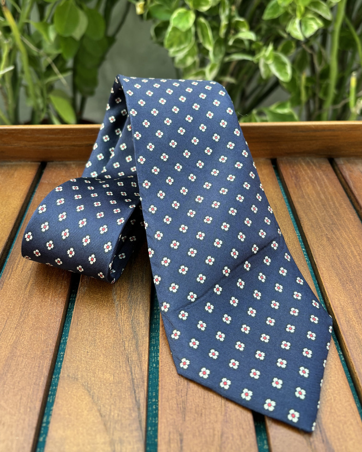 Chaps Ralph Lauren Blue Floral Necktie