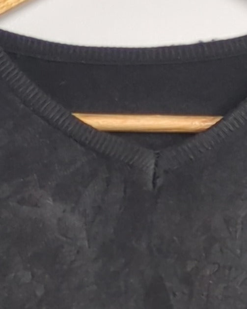 Black V-Neck Sweater