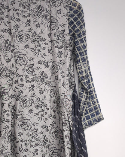 Gray Asymmetric Tunic
